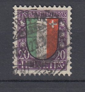 J30105, 1923 switzerland part of set used #b27