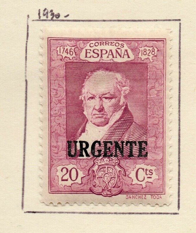 Spain 1930 Air Early Issue Fine Mint Hinged 20c. Optd NW-99728