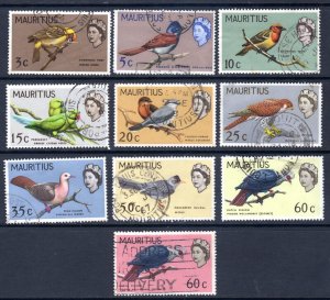 Mauritius   -1965 -  a selection of used stamps  