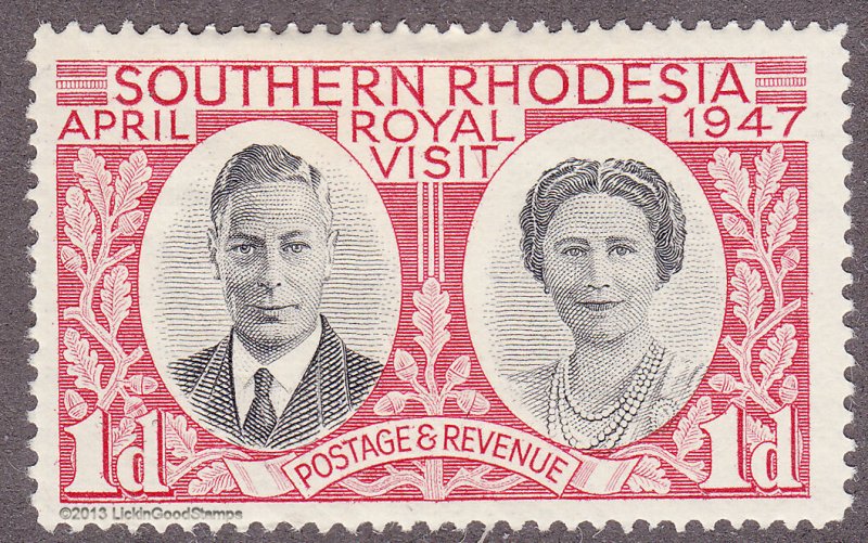 Southern Rhodesia 66 Royal Visit 1947