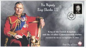 CA23-017, 2023, King Charles III, First Day of Issue, Pictorial Postmark, Ottawa