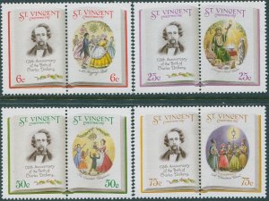 St Vincent 1987 SG1116-1123 Christmas set MNH