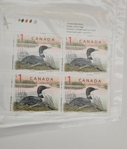 Canada 1998 Wildlife High Values #1687 Set of Corner Inscription Blocks