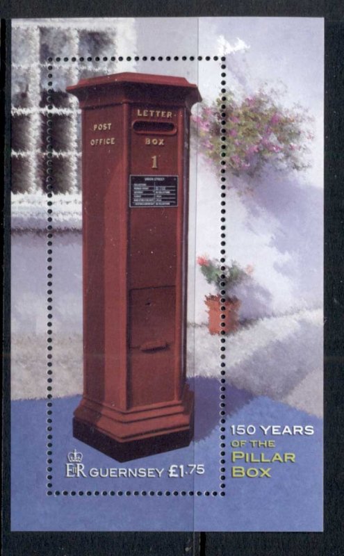 Guernsey 150 Years of the Pillar Box MS MUH