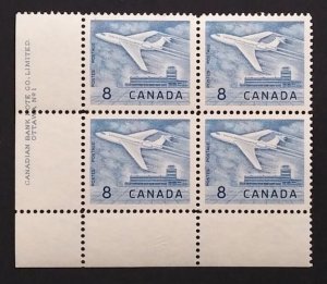 Canada 436 Plate Block LL No. 1 VF MNH