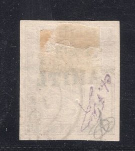 MOMEN: FRENCH COLONIES IN TAHITI SC #J18 IMPERF POSTAGE DUE 1893 USED LOT #65044