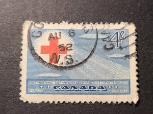 CA S#317 U-VF $0.04 07/26/1952 - Red Cross Symbol