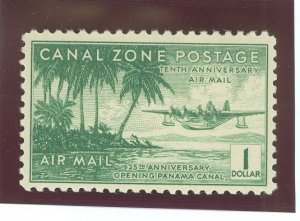 Canal Zone #C20 Unused Single