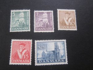 Denmark 1936 Sc 252-56 set MNH