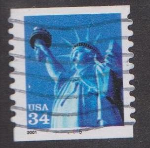 US #3477 Liberty Used PNC Single plate #5555