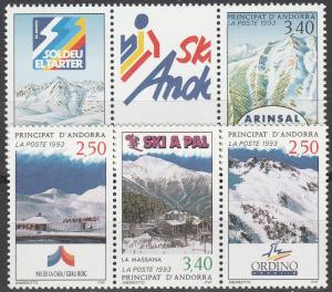 Andorra (Fr) #423-4  MNH  CV $8.50  (A10243)