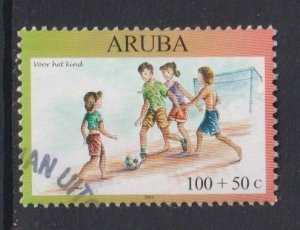 Aruba  #B72  used 2003 child welfare . children playing 100c