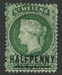 St.Helena - Scott 33 - QV Overprint -1884 - MNG - Single 1/2p on a 6p Stamp