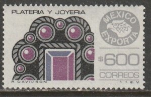 MEXICO Exporta 1497a, $600P JEWELRY. Unwmk Thin Paper 3 MINT, NH. VF.
