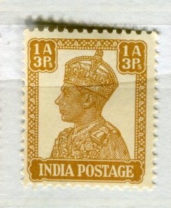 INDIA; 1938 early GVI Portrait issue Mint hinged 1a.3p. value