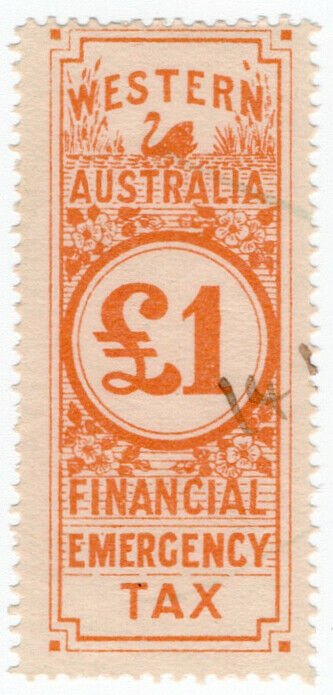 (I.B-CK) Australia - Western Australia Revenue : Financial Emergency Tax £1
