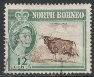 North Borneo Scott 285 - SG396, 1961 Elizabeth II 12c used