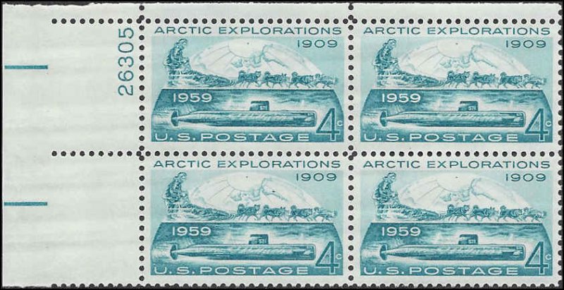 1128 Mint,OG,NH... Plate Block of 4... SCV $1.00