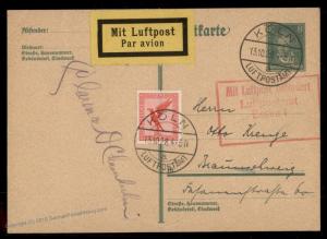 Germany 1928 Clarence D Chamberlin Atlantic 1st Passenger Flight Autograph 78011