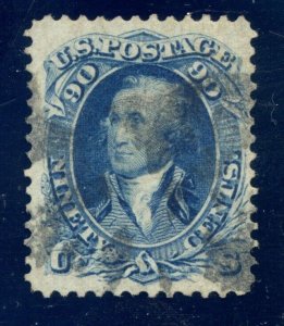 US SCOTT #72b USED-F-VF W/ PSAG CERT TINY THIN (4/12/24 GP)