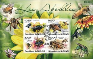BURUNDI 2011 - Bees / minisheet