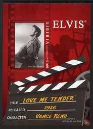 Liberia 2006 Elvis Presley - Love Me Tender perf m/sheet ...
