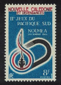 New Caledonia Music Publicity for Second South Pacific Games Noumea 1966 MNH