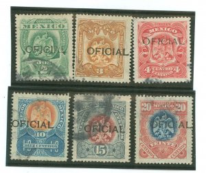 Mexico #O65-O67/O69-O71 Used Single