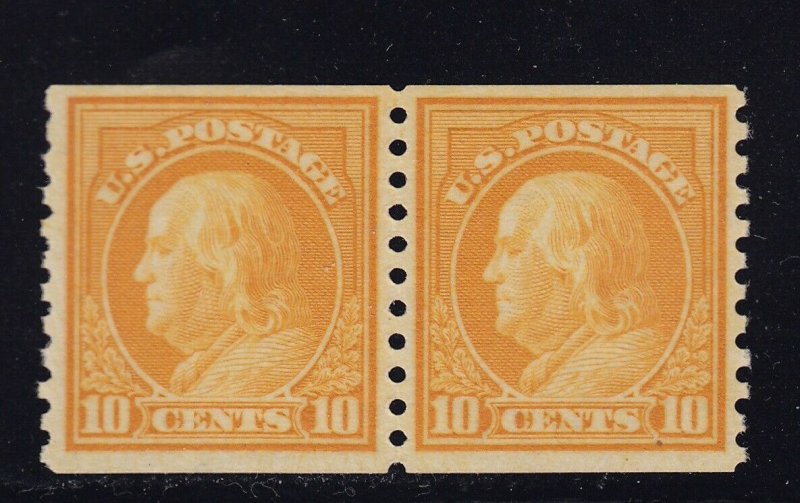 497 Pair VF-XF original gum never hinged with nice color ! see pic !