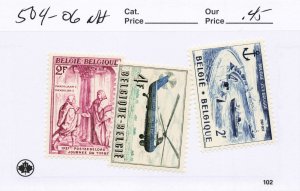 BELGIUM  504-06   MNH
