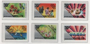 Netherlands Antilles #644-648  MNH  1991  greeting stamps
