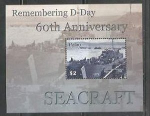 PALAU - 2004 - D-Day 60th Anniv - Perf Souv Sheet - Mint Never Hinged
