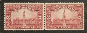 Canada   Scott  143  Parliament  Unused Pair No Gum