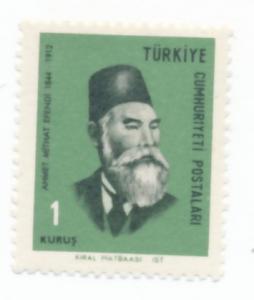 Turkey 1967  Scott 1744 MNH - 1k, Ahmed Mithat, Writer