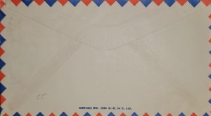 1937 Canada Airmail Cover #C5 Sent To NY From Toronto Double CDS