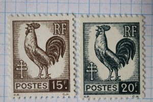 France sc#494-495 Mint mH