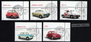 Germany B910-B914  first day cancelled oldsmobiles Volkswagen beetle