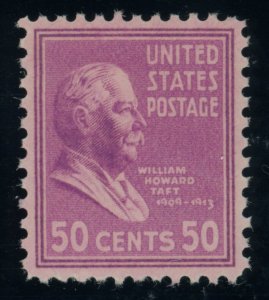 US Stamp #831 William Howard Taft 50c - PSE Cert - XF-SUP 95 - MNH - SMQ $60.00