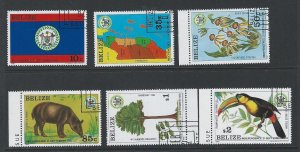 Belize  used CTO sc#  594-599