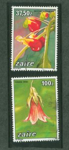 Zaire #1153-1154 Used Multiple (Flowers)