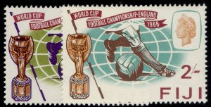 FIJI QEII SG349-350, 1966 world cup set, NH MINT.