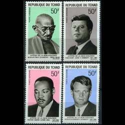 CHAD 1969 - Scott# C52-5 Men Set of 4 NH