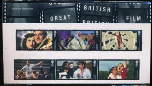 GB ROYAL MAIL GREAT BRITISH FILM 2014 PRESENTATION PACK MNH