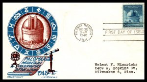 US 966 Palomar Cachet Craft Steahle Typed FDC