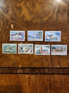 Stamps France Scott #1007-13 nh