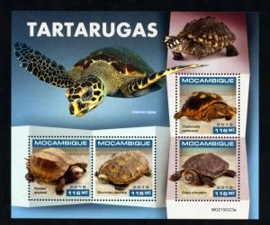 MOZAMBIQUE  2019 TURTLES SHEET  MINT NH