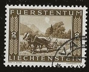 Liechtenstein ^ Scott # 195 - Used