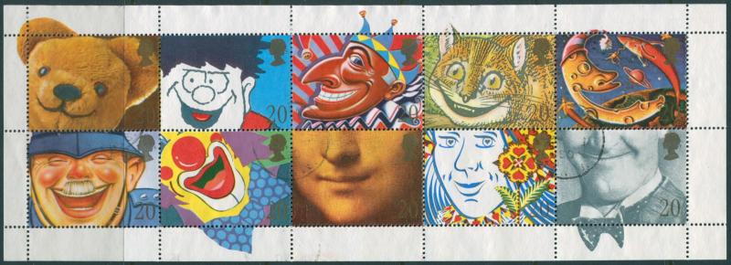 Great Britain 1990 SG1483-1492 QEII Greetings pane FU