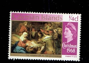 CAYMAN ISLANDS SCOTT#209 1968 CHRISTMAS - MH