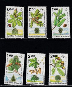 Bulgaria # 3720-3725, Tree Branches, Mint NH, 1/2 Cat.